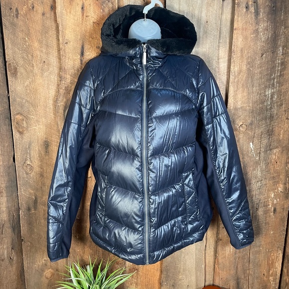 MARMOT Larkspur Dark Blue Down Puffer Jacket - Size Medium - Picture 2 of 14